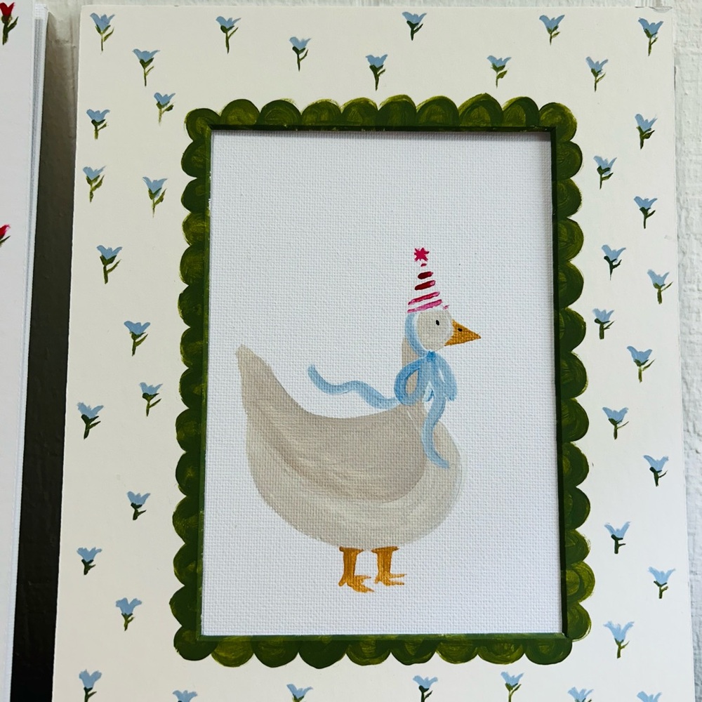 Hand painted matted frames - Picture 3 of 5